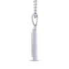 Thumbnail Image 2 of KAY Lab-Grown Diamonds Men's Circle Necklace 1 ct tw Sterling Silver 22&quot;