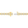 Thumbnail Image 2 of KAY Lab-Grown Diamonds Emerald-Cut Tennis Bracelet 5 ct tw 14K Yellow Gold 7.5"