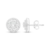 Thumbnail Image 1 of KAY Lab-Grown Diamonds Flower Halo Stud Earrings 1-1/4 ct tw 10K White Gold