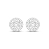 Thumbnail Image 2 of KAY Lab-Grown Diamonds Flower Halo Stud Earrings 1-1/4 ct tw 10K White Gold