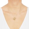 Thumbnail Image 4 of Puff Letter G Initial Necklace 14K Yellow Gold 18&quot;