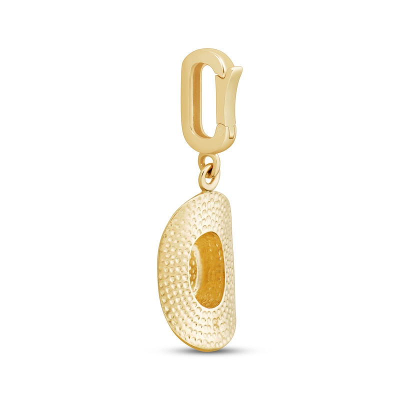 Main Image 3 of Charmed Memories Cowboy Hat Charm 10K Yellow Gold