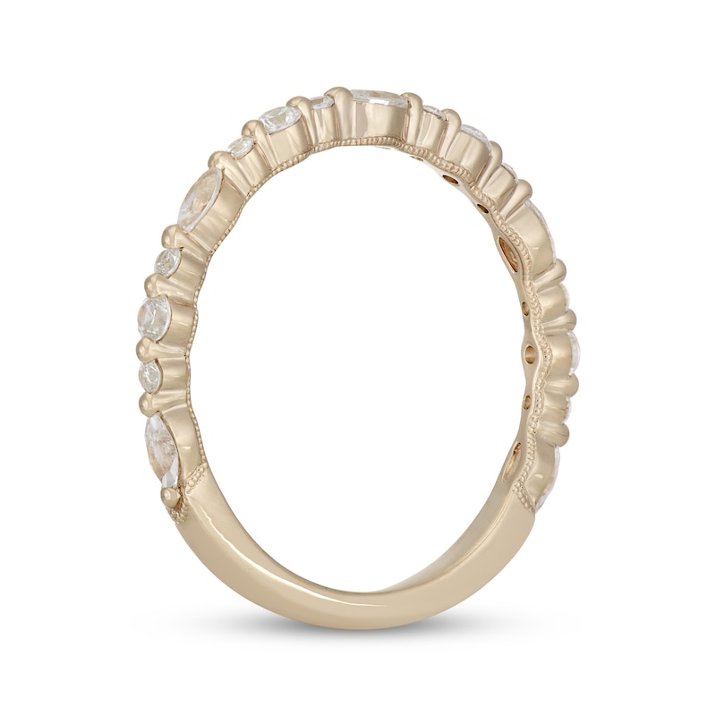 Main Image 2 of Neil Lane Premiere Marquise & Round-Cut Diamond Anniversary Ring 3/8 ct tw 14K Yellow Gold