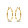 Thumbnail Image 2 of Tube Hoop Earrings 10K Yellow Gold 41mm