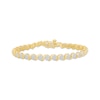Thumbnail Image 1 of Lab-Grown Diamond Multi-Stone Swirl Bracelet 1-1/2 ct tw 10K Yellow Gold 7"