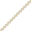 Thumbnail Image 2 of Lab-Grown Diamond Multi-Stone Swirl Bracelet 1-1/2 ct tw 10K Yellow Gold 7"