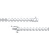Thumbnail Image 3 of Multi-Diamond Circle Link Bracelet 1/2 ct tw 10K White Gold 7.25&quot;