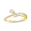 Thumbnail Image 1 of Oval & Marquise-Cut Lab-Grown Diamond Fashion Ring 1/3 ct tw 10K Yellow Gold