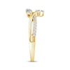 Thumbnail Image 3 of Oval & Marquise-Cut Lab-Grown Diamond Fashion Ring 1/3 ct tw 10K Yellow Gold