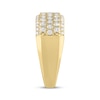 Thumbnail Image 2 of Men's Lab-Grown Diamond Five-Row Ring 1-1/2 ct tw 10K Yellow Gold