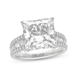THE LEO Legacy Lab-Grown Diamond Princess-Cut Engagement Ring 7 ct tw 14K White Gold