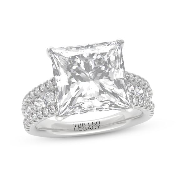 THE LEO Legacy Lab-Grown Diamond Princess-Cut Engagement Ring 7 ct tw 14K White Gold