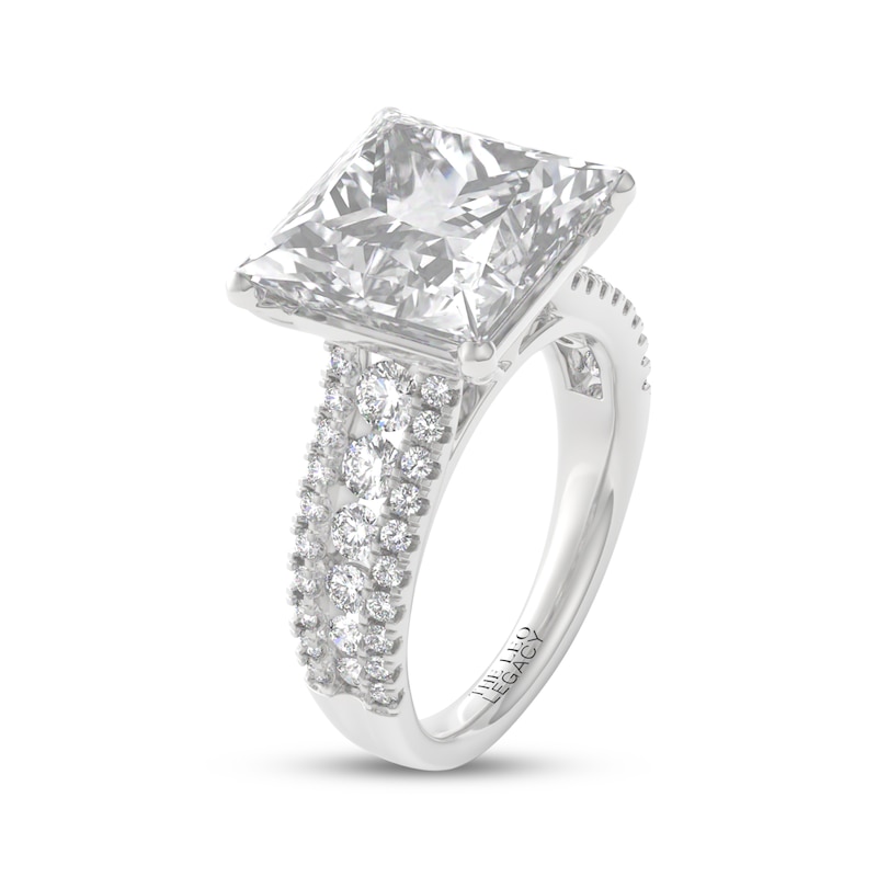 Main Image 2 of THE LEO Legacy Lab-Grown Diamond Princess-Cut Engagement Ring 7 ct tw 14K White Gold