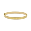 Thumbnail Image 1 of Diamond-Cut Ribbed Bangle Bracelet 10K Yellow Gold 7"