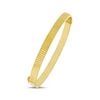 Thumbnail Image 2 of Diamond-Cut Ribbed Bangle Bracelet 10K Yellow Gold 7"