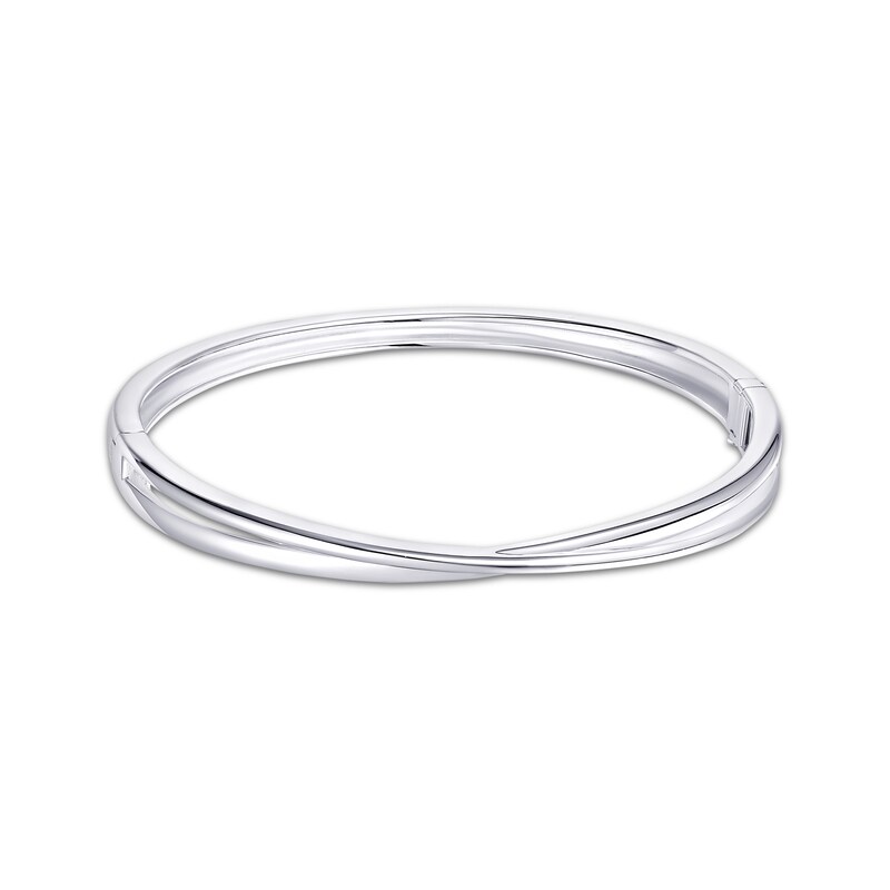 Main Image 2 of Hoop Earrings & Bangle Bracelet Gift Set Sterling Silver