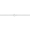 Thumbnail Image 2 of Baguette & Round-Cut Multi-Diamond Toi et Moi Necklace 1/6 ct tw 10K White Gold 18"
