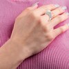 Thumbnail Image 4 of Cultured Pearl & White Topaz Ring Sterling Silver