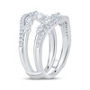 Thumbnail Image 2 of Now + Forever Lab-Grown Diamonds Marquise & Round-Cut Contour Enhancer Ring 1 ct tw 14K White Gold