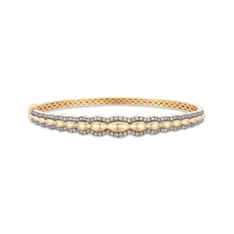 Le Vian Chocolate Waterfall Diamond Curvy Bangle Bracelet 1 ct tw 14K Honey Gold