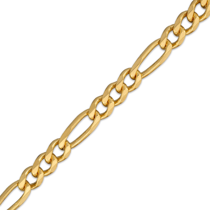 Main Image 3 of 5.6mm Diamond-Cut Figaro Chain Necklace 24K Yellow Gold Vermeil Sterling Silver 20"