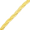 Thumbnail Image 2 of 6.2mm Braided Herringbone Chain Bracelet Solid 10K Yellow Gold 7.5"