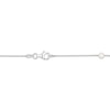 Thumbnail Image 3 of Freshwater Cultured Pearl Station Snake Chain Necklace Sterling Silver 18"