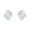 Thumbnail Image 1 of Diamond Accent Knot Stud Earrings Sterling Silver