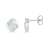 Thumbnail Image 2 of Diamond Accent Knot Stud Earrings Sterling Silver