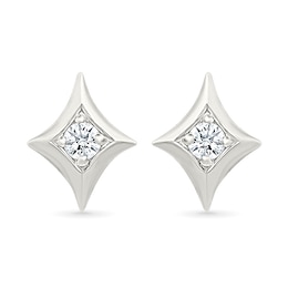 KAY Lab-Grown Diamonds Kite Shaped Studs 1/20 ct tw Sterling Silver