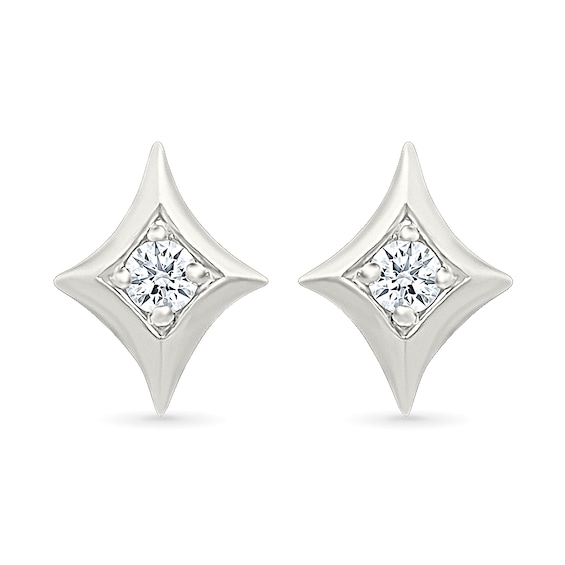 KAY Lab-Grown Diamonds Kite Shaped Studs 1/20 ct tw Sterling Silver