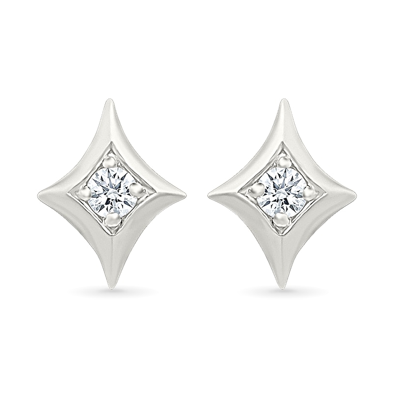 Main Image 1 of KAY Lab-Grown Diamonds Kite Shaped Studs 1/20 ct tw Sterling Silver