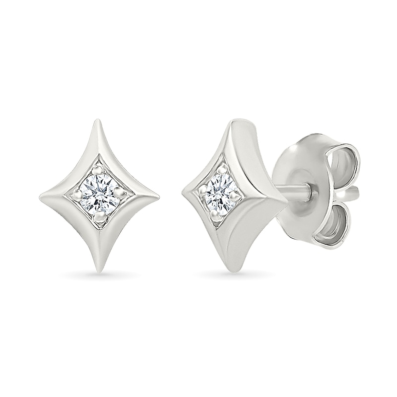 Main Image 2 of KAY Lab-Grown Diamonds Kite Shaped Studs 1/20 ct tw Sterling Silver