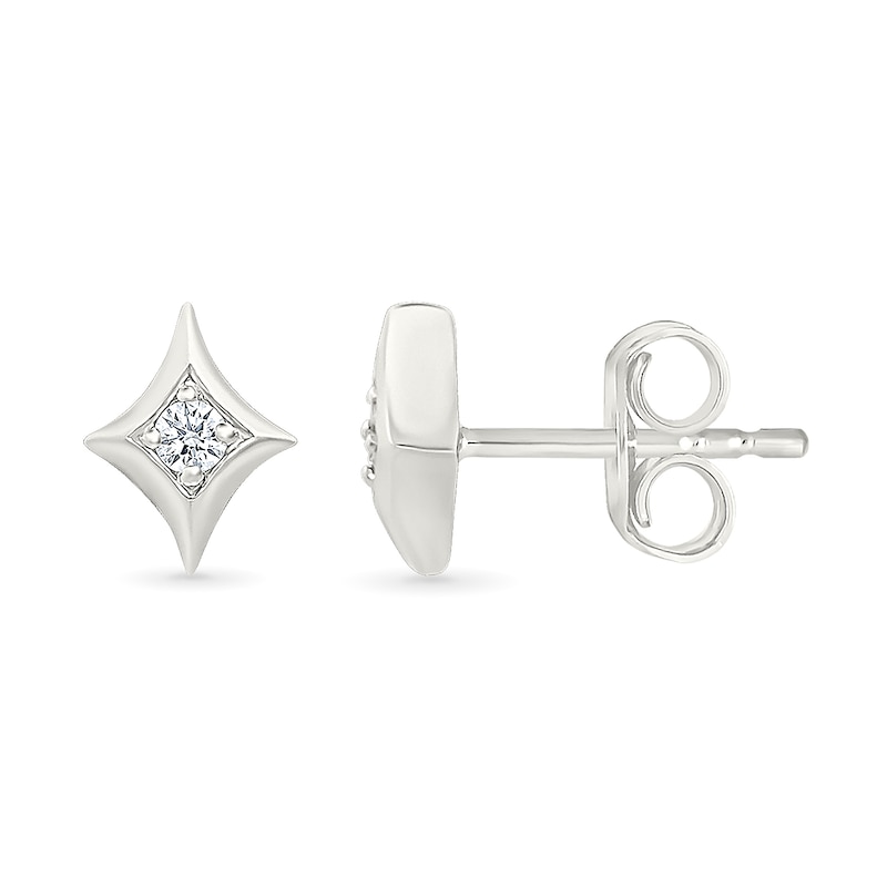 Main Image 3 of KAY Lab-Grown Diamonds Kite Shaped Studs 1/20 ct tw Sterling Silver