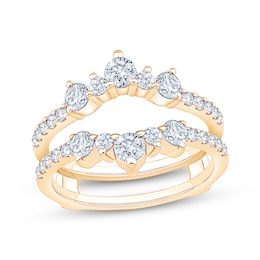 Now + Forever Lab-Grown Diamonds Tiara Enhancer Ring 1 ct tw 14K Yellow Gold