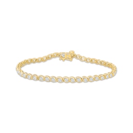 KAY Lab-Grown Diamonds Tilted Marquise Frame Bracelet 2 ct tw 10K Yellow Gold 7"