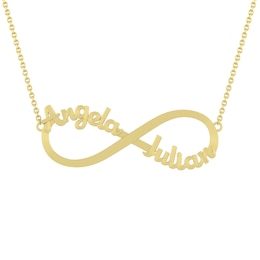 Infinity Nameplate Necklace (2 Names)