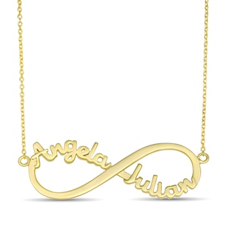 Infinity Nameplate Necklace (2 Names)