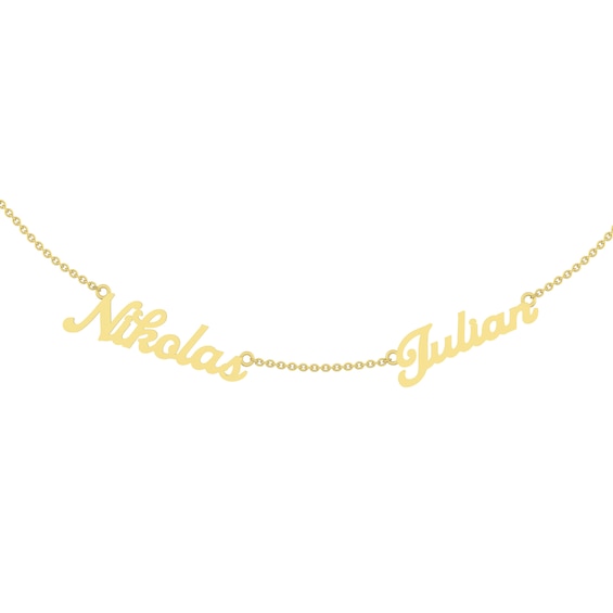 Couple's Nameplate Necklace (2 Names)