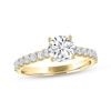Thumbnail Image 0 of THE LEO Legacy Lab-Created Diamond Round-Cut Engagement Ring 1-3/8 ct tw 14K Yellow Gold