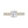 Thumbnail Image 2 of THE LEO Legacy Lab-Created Diamond Round-Cut Engagement Ring 1-3/8 ct tw 14K Yellow Gold