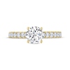 Thumbnail Image 2 of THE LEO Legacy Lab-Created Diamond Round-Cut Engagement Ring 1-3/8 ct tw 14K Yellow Gold