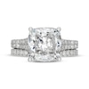 Thumbnail Image 3 of Neil Lane Artistry Cushion-Cut Lab-Grown Diamond Bridal Set 7-1/4 ct tw 14K White Gold
