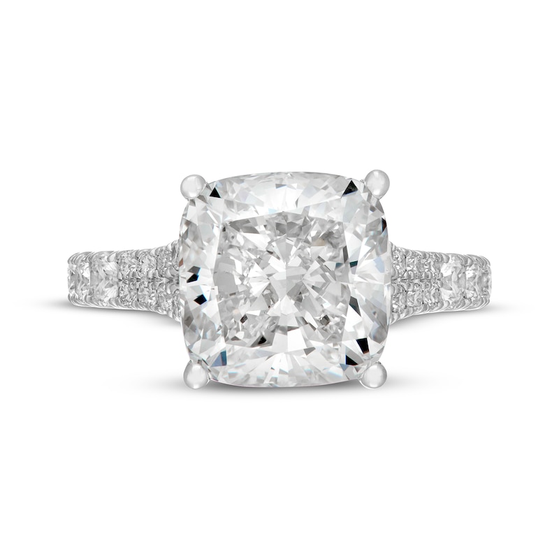 Main Image 3 of Neil Lane Artistry Cushion-Cut Lab-Grown Diamond Engagement Ring 7 ct tw 14K White Gold