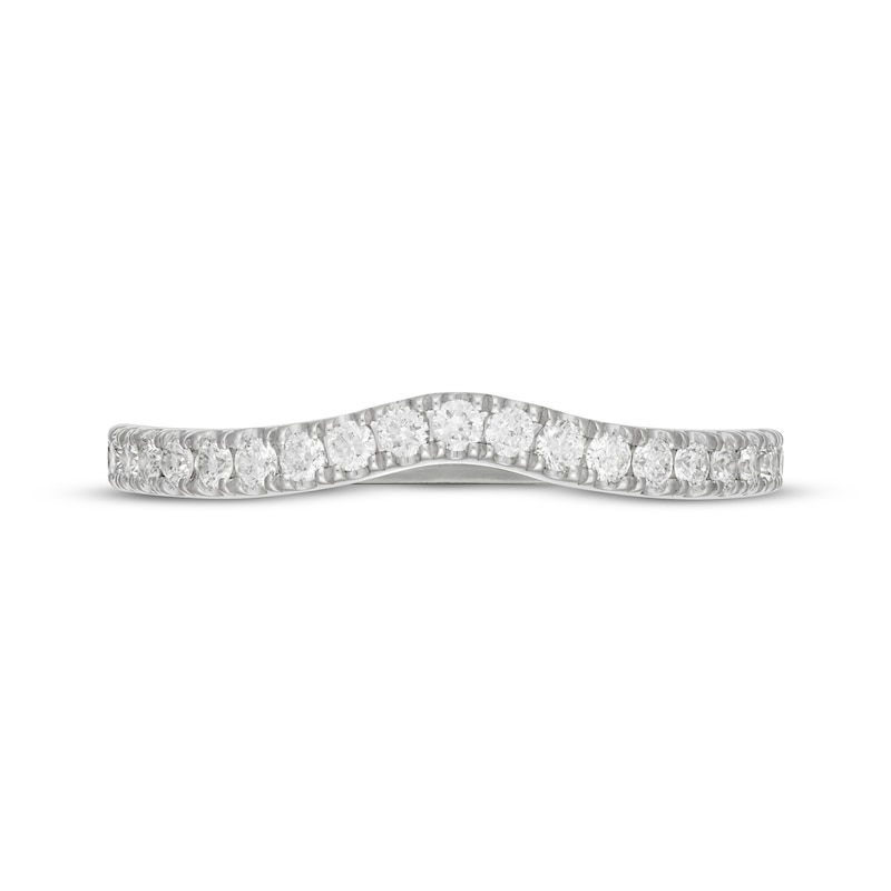 Main Image 9 of Neil Lane Artistry Lab-Grown Diamond Contour Wedding Band 1/3 ct tw 14K White Gold