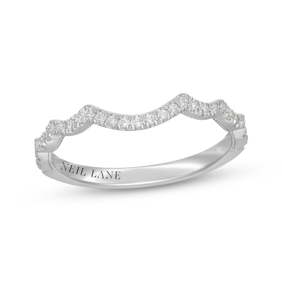 Neil Lane Diamond Contour Wedding Band 1/5 ct tw 14K White Gold
