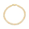 Thumbnail Image 1 of Diamond-Cut Valentino Chain Bracelet 4.9mm Solid 14K Tri-Tone Gold 7.5&quot;