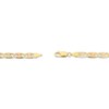 Thumbnail Image 3 of Diamond-Cut Valentino Chain Bracelet 4.9mm Solid 14K Tri-Tone Gold 7.5&quot;