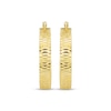 Thumbnail Image 2 of Italian Brilliance Diamond-Cut Inside-Out Hoop Earrings 14K Yellow Gold 30mm