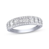 Thumbnail Image 0 of Baguette & Round-Cut Diamond Anniversary Ring 1/2 ct tw 14K White Gold